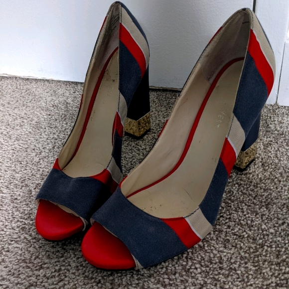 Red white and blue heels - Picture 2 of 2